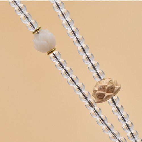 Sacred Journey: Bodhi Lotus & Crystal Car Hanging Charm for Peace and Safety