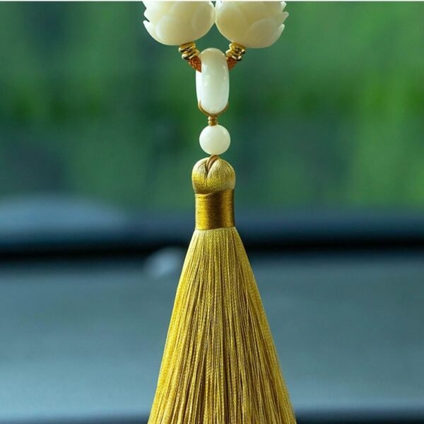 Buddha & Lotus Car Hanging Charm for Protection, Peace and Prosperity