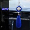 bling car charm blue Bling Fox Car Hanging Ornament Bag Charm
