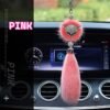 bling car charm pink Bling Fox Car Hanging Ornament Bag Charm