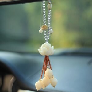 Bodhi Lotus Car Hanging Ornament for Harmony and Protection