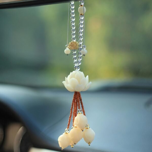 Bodhi Lotus Car Hanging Ornament for Harmony and Protection