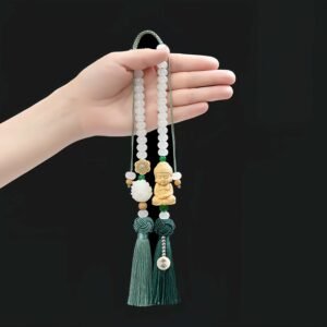 Buddha Lotus Car Pendant for Peace, Protection & Spiritual Harmony