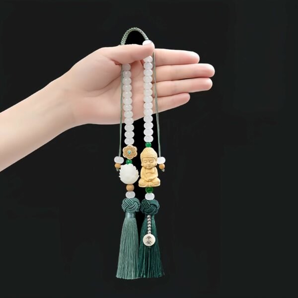 Buddha Lotus Car Pendant for Peace, Protection & Spiritual Harmony