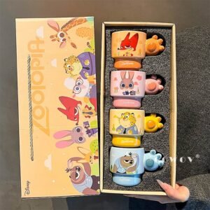 Zootopia Character Mug – Durable Ceramic for Hot Drinks - 4PCS (50%OFF)
