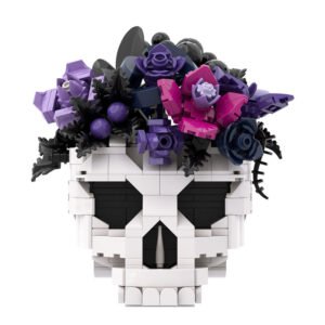 SKULL 3 Skull Fower Building Block Toy for Home Office Decor (50%OFF)