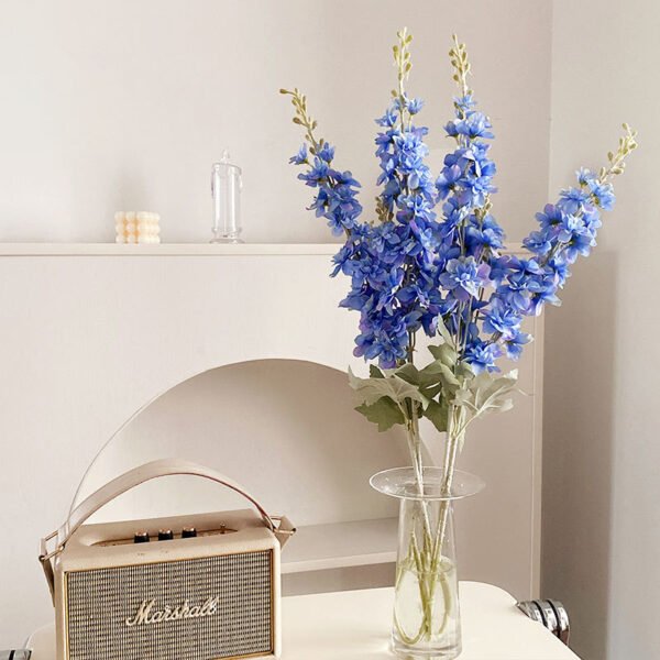 Delphinium Artificial Flowers for Home, Wedding, Centerpiece Table Decoration -1 PCS (50%OFF)