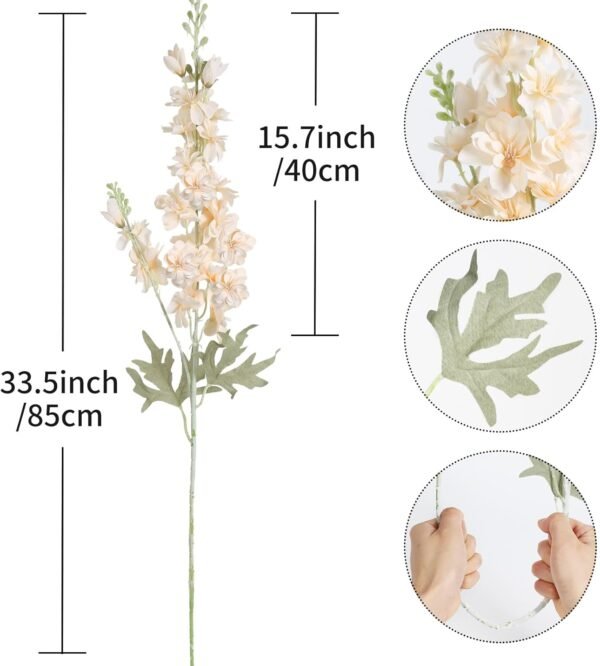 Delphinium Artificial Flowers for Home, Wedding, Centerpiece Table Decoration -1 PCS (50%OFF)