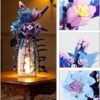 Block Building Flowers Bouquet with vase Light for Home Office Decor (50%OFF)