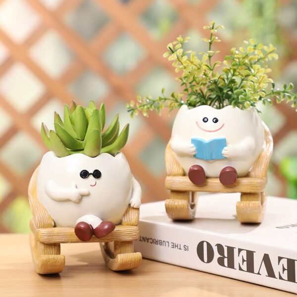 Face Rocking Succulent Planter Garden Pots (50%OFF)