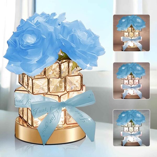 Romantic Rose Night Light,Dimmable Touch Table Lamp (50%OFF)