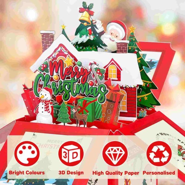 Merry Christmas Pop Up Card  (50%OFF)