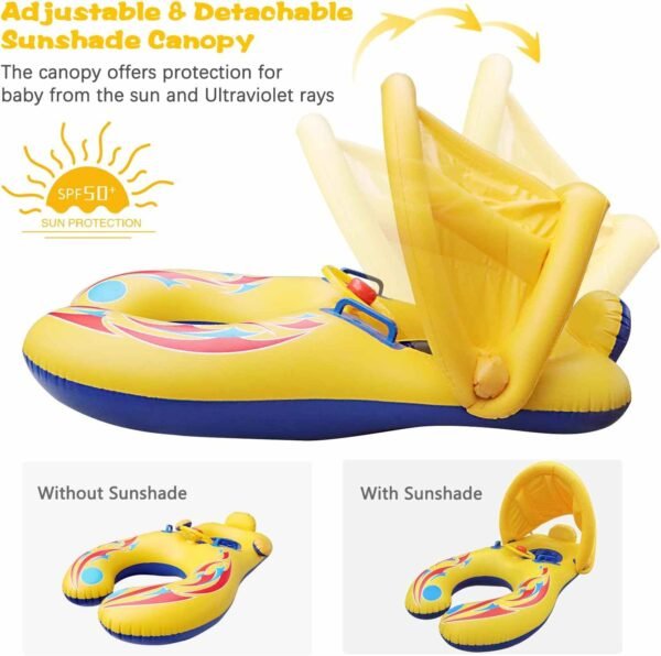 Mommy Baby Floatie for Pool with Canopy Detachable (50%OFF)