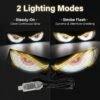 2 PCS Led Devil Eyes Lights, USB-Powered-Two Lighting Modes (50%OFF)