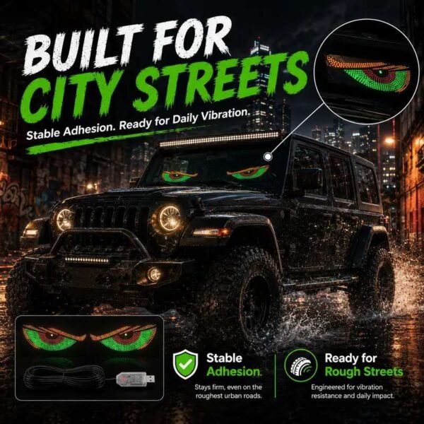 2 PCS Led Devil Eyes Lights, USB-Powered-Two Lighting Modes (50%OFF)