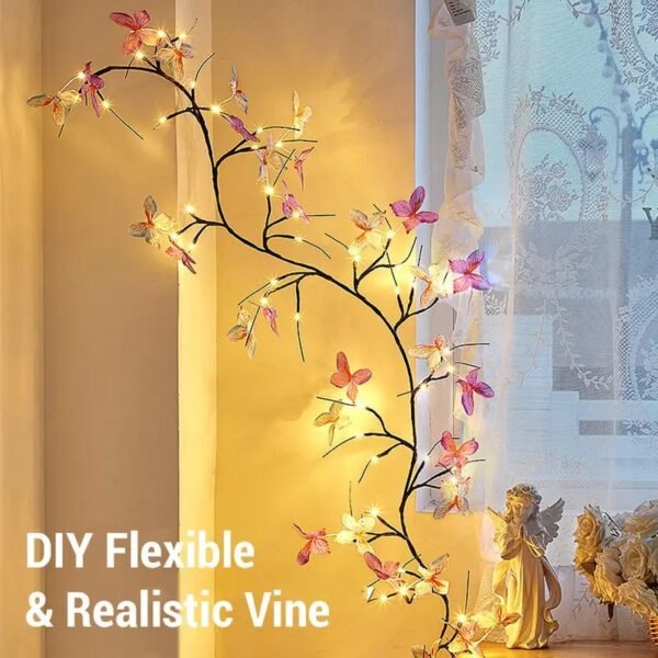 Butterfly LED Artificial Branch String Lights, 1.6m 36led USB Powered, Remote Control (50%OFF)