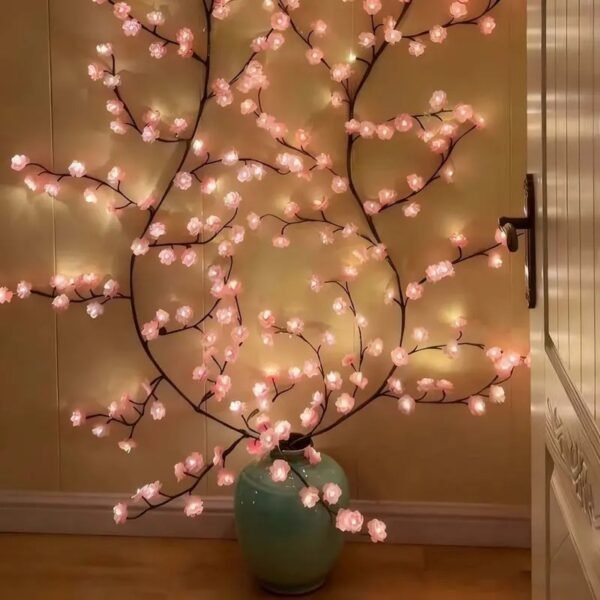 96leds Cherry Blossom Wall Lights with Remote and 8 Lighting Modes (50%OFF)