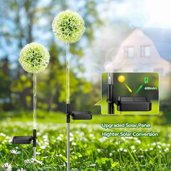 Dandelion Solar Garden Lights, 2 Modes 16 LED Solar Flower Lights - 2 Packs (50%OFF)
