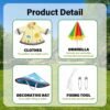 Porch Goose Outfits, Raincoats Costume with Umbrella for 23 Inch Lawn Goose (50%OFF)