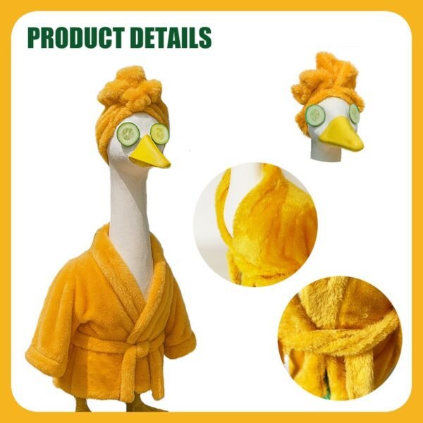 Lady Porch Goose Outfits with Spa-Themed for 23 Inch Lawn Goose (50%OFF)