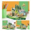 3D Pop Up Card Camping Bear for men (50%OFF)
