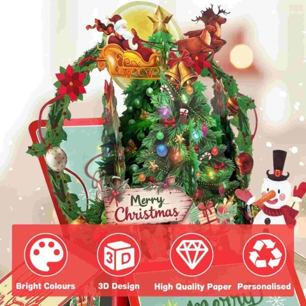 3D Merry Christmas Pop Up Card  (50%OFF)