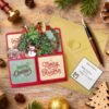 3D Merry Christmas Pop Up Card  (50%OFF)