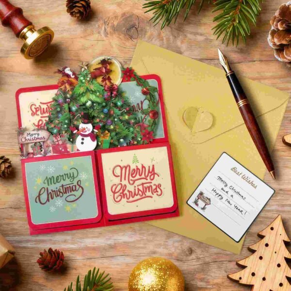 3D Merry Christmas Pop Up Card  (50%OFF)