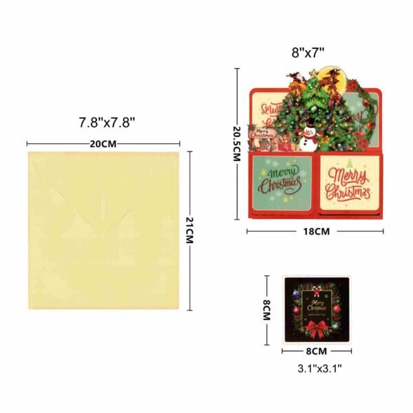 3D Merry Christmas Pop Up Card  (50%OFF)