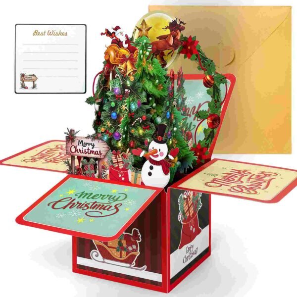 3D Merry Christmas Pop Up Card  (50%OFF)