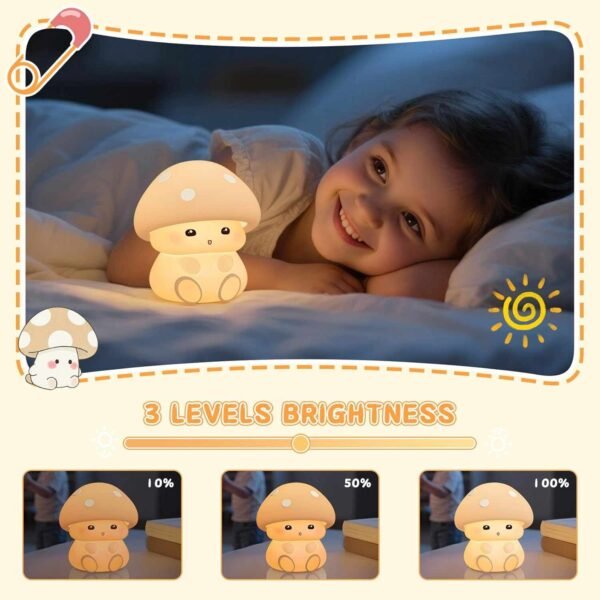 Mushroom Night Light for Kids (50%OFF)