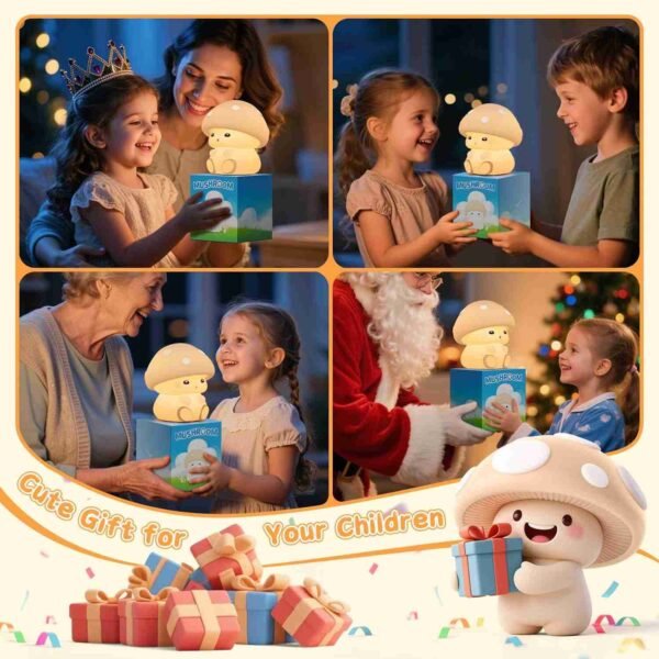 Mushroom Night Light for Kids (50%OFF)