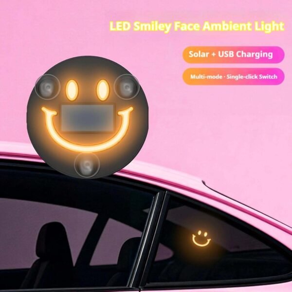 Solar Powered Car LED Ambient Light, Interior Neon Lights (50%OFF)