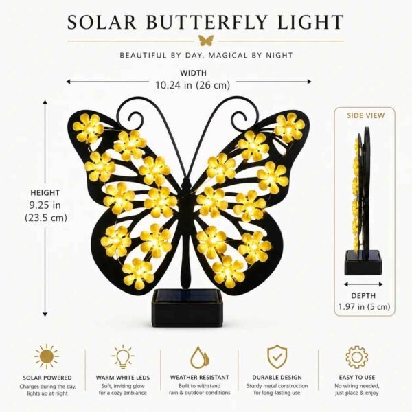 Solar Garden Light, Outdoor Solar Fence Decor (50%OFF)