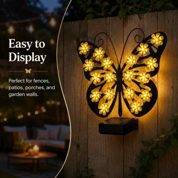 Solar Garden Light, Outdoor Solar Fence Decor (50%OFF)