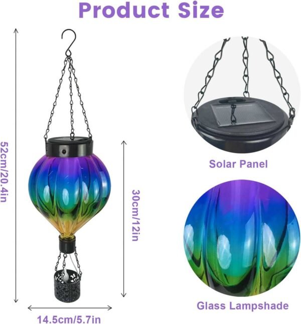 Hot Air Balloon Solar Lantern for Outdoor Patio Garden (50%OFF)