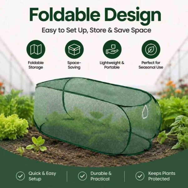 Pop-Up Garden Mesh Plant Cover – Foldable Plant Protection Tent (50%OFF)