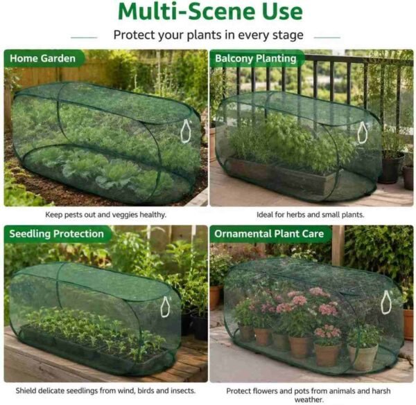 Pop-Up Garden Mesh Plant Cover – Foldable Plant Protection Tent (50%OFF)