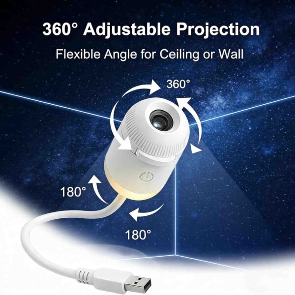 2-in-1 Galaxy Starry Sky Night Light & Projector with 12 Projection Films (50%OFF)