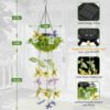 Butterfly Solar Lights for Garden, 2 Pack IP65 Outdoor String Lights with Fluttering Butterflies & Flowers (50%OFF)
