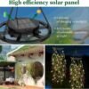 Solar Hanging Garden Lights, 66 LED Artificial Willow Leaf -2 Packs (50%OFF)