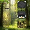 Solar Hanging Garden Lights, 66 LED Artificial Willow Leaf -2 Packs (50%OFF)