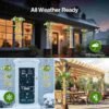 Butterfly Solar Lights for Garden, 2 Pack IP65 Outdoor String Lights with Fluttering Butterflies & Flowers (50%OFF)
