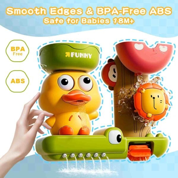 Toddler Bath Toys for Kids with Scoop & Strong Suction Cups (50%OFF)
