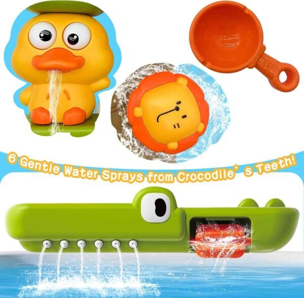 Toddler Bath Toys for Kids with Scoop & Strong Suction Cups (50%OFF)