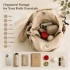 Women's 3-in-1 Convertible Mini Backpack Purse – Waterproof Crossbody Sling & Chest Bag with Multiple Pockets