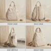 Women's 3-in-1 Convertible Mini Backpack Purse – Waterproof Crossbody Sling & Chest Bag with Multiple Pockets