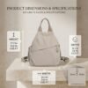 Women's 3-in-1 Convertible Mini Backpack Purse – Waterproof Crossbody Sling & Chest Bag with Multiple Pockets