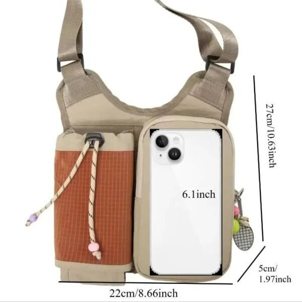 Water Bottle Bag – Crossbody Sling Bag with Phone Pocket