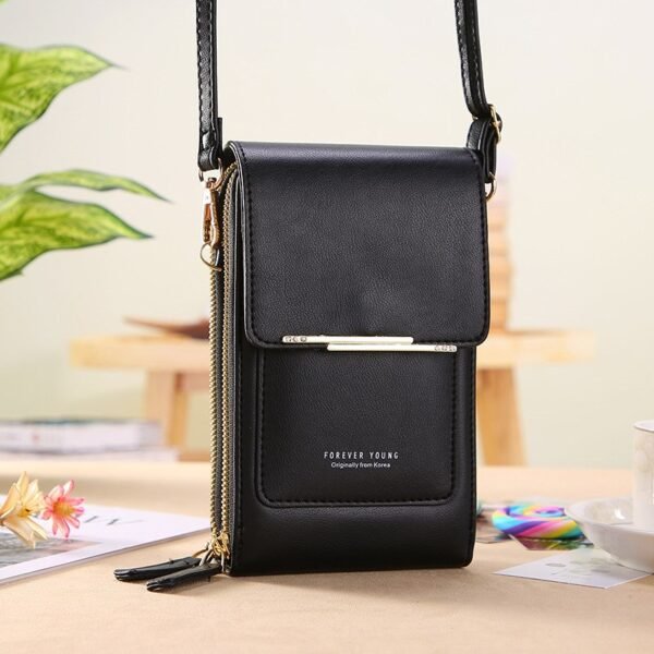 PU Leather Crossbody Phone Wallet